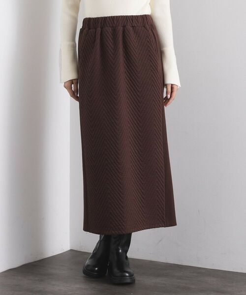 OPAQUE.CLIP / オペーク ドット クリップ ロング・マキシ丈スカート | キルティングイージーナロースカート【洗濯機OK】 | 詳細9