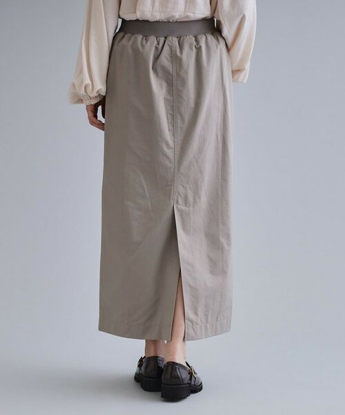 OPAQUE.CLIP / オペーク ドット クリップ ロング・マキシ丈スカート | 【es】リブナロースカート【洗濯機OK】 | 詳細11