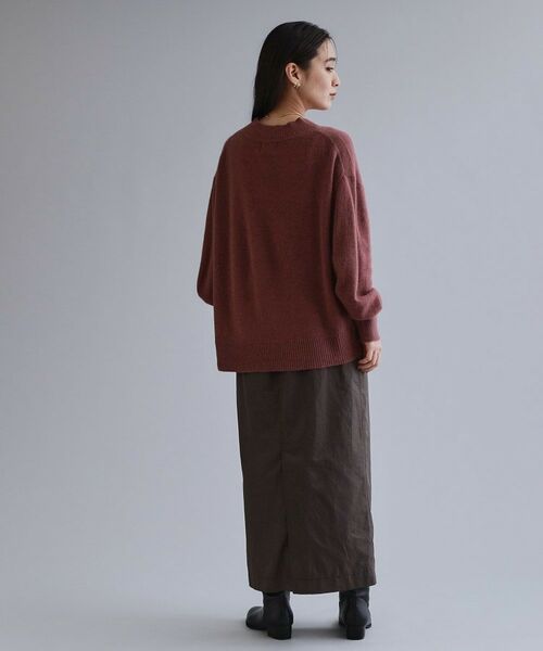 OPAQUE.CLIP / オペーク ドット クリップ ロング・マキシ丈スカート | 【es】リブナロースカート【洗濯機OK】 | 詳細7