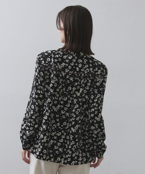 OPAQUE.CLIP / オペーク ドット クリップ シャツ・ブラウス | フラワープリントブラウス【洗濯機OK】 | 詳細11