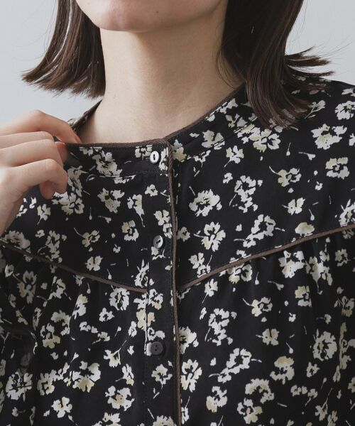 OPAQUE.CLIP / オペーク ドット クリップ シャツ・ブラウス | フラワープリントブラウス【洗濯機OK】 | 詳細12