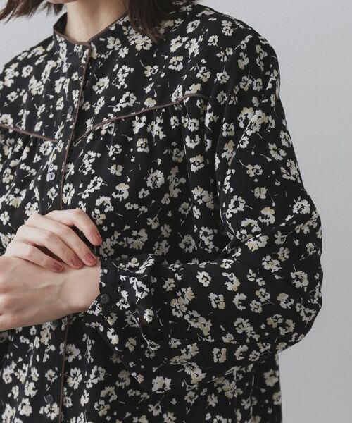 OPAQUE.CLIP / オペーク ドット クリップ シャツ・ブラウス | フラワープリントブラウス【洗濯機OK】 | 詳細13