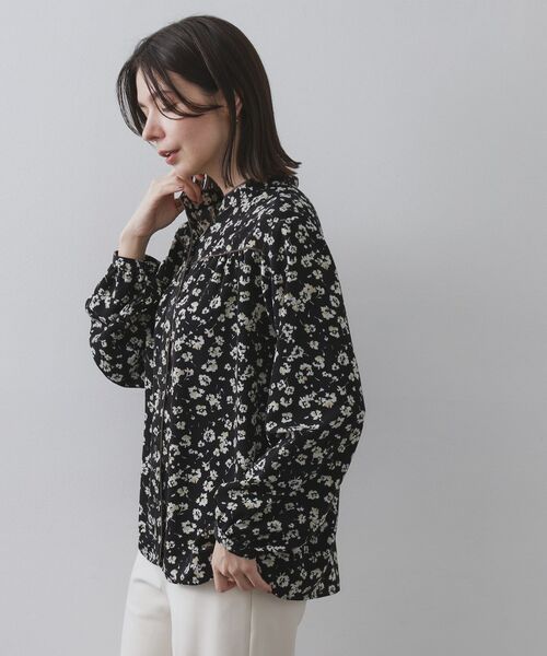 OPAQUE.CLIP / オペーク ドット クリップ シャツ・ブラウス | フラワープリントブラウス【洗濯機OK】 | 詳細5