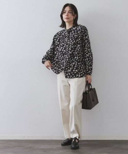 OPAQUE.CLIP / オペーク ドット クリップ シャツ・ブラウス | フラワープリントブラウス【洗濯機OK】 | 詳細6