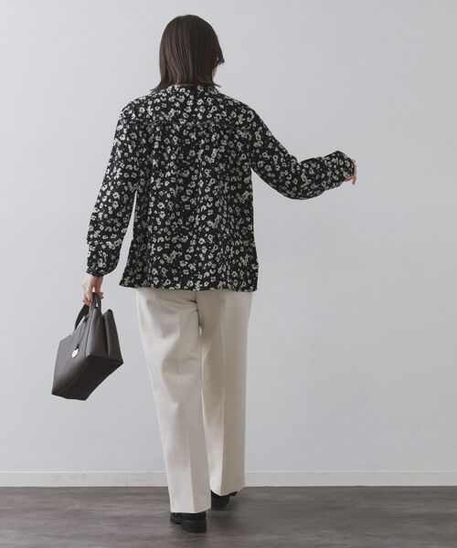 OPAQUE.CLIP / オペーク ドット クリップ シャツ・ブラウス | フラワープリントブラウス【洗濯機OK】 | 詳細7