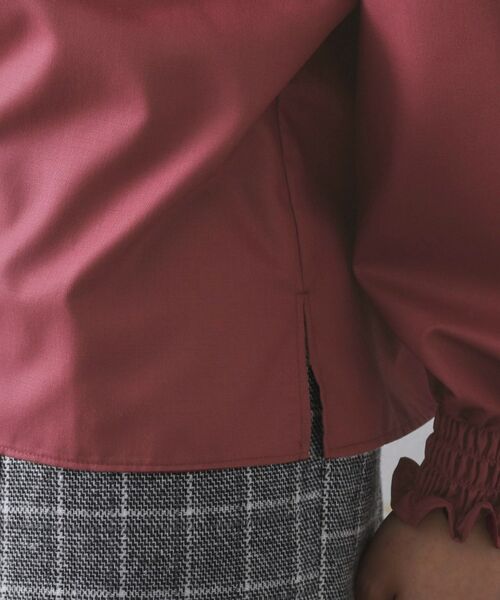 OPAQUE.CLIP / オペーク ドット クリップ シャツ・ブラウス | シャーリングハイネックブラウス【洗濯機OK】 | 詳細19