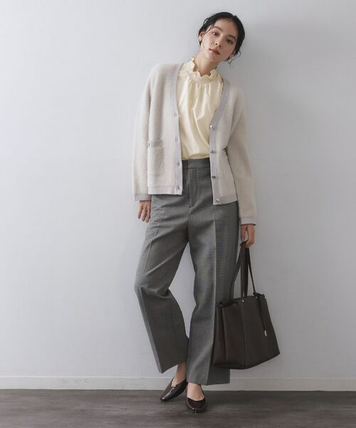 OPAQUE.CLIP / オペーク ドット クリップ シャツ・ブラウス | シャーリングハイネックブラウス【洗濯機OK】 | 詳細3