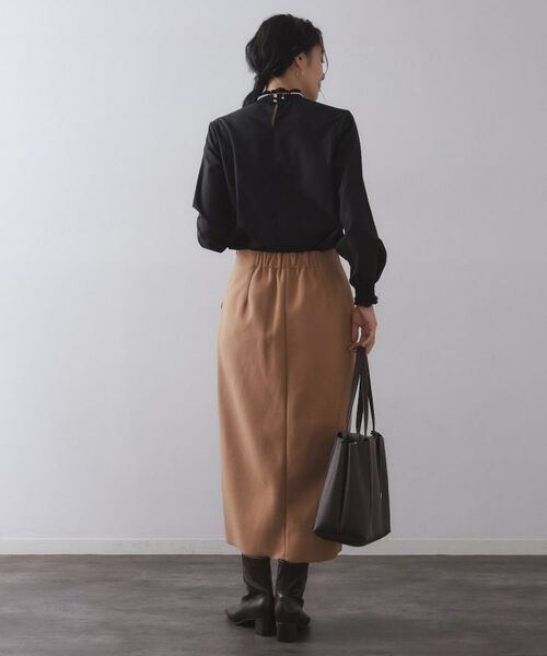 OPAQUE.CLIP / オペーク ドット クリップ シャツ・ブラウス | シャーリングハイネックブラウス【洗濯機OK】 | 詳細7