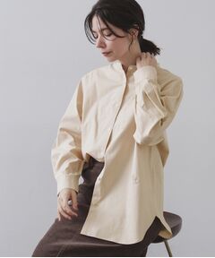 OPAQUE.CLIP / オペーク ドット クリップ シャツ・ブラウス | バンドカラーシャツ【洗濯機OK】