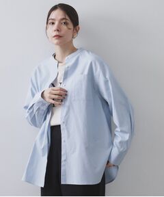 OPAQUE.CLIP / オペーク ドット クリップ シャツ・ブラウス | バンドカラーシャツ【洗濯機OK】