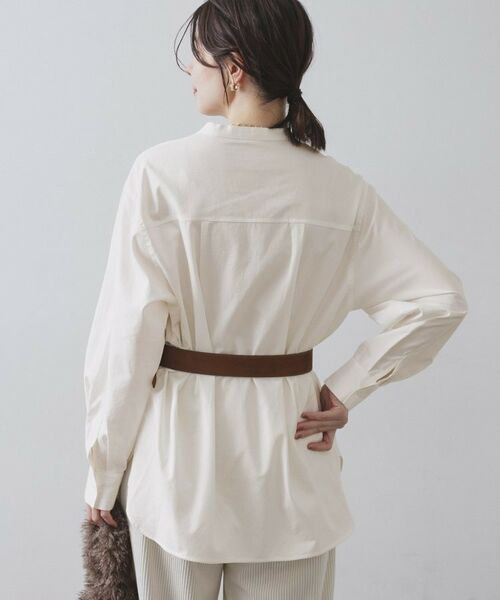 OPAQUE.CLIP / オペーク ドット クリップ シャツ・ブラウス | バンドカラーシャツ【洗濯機OK】 | 詳細1