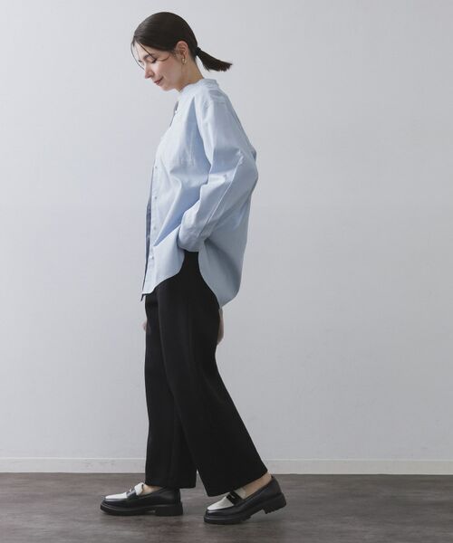 OPAQUE.CLIP / オペーク ドット クリップ シャツ・ブラウス | バンドカラーシャツ【洗濯機OK】 | 詳細11