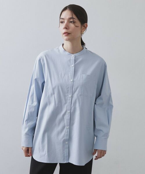 OPAQUE.CLIP / オペーク ドット クリップ シャツ・ブラウス | バンドカラーシャツ【洗濯機OK】 | 詳細13