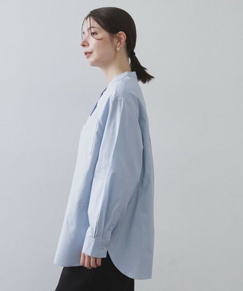 OPAQUE.CLIP / オペーク ドット クリップ シャツ・ブラウス | バンドカラーシャツ【洗濯機OK】 | 詳細14