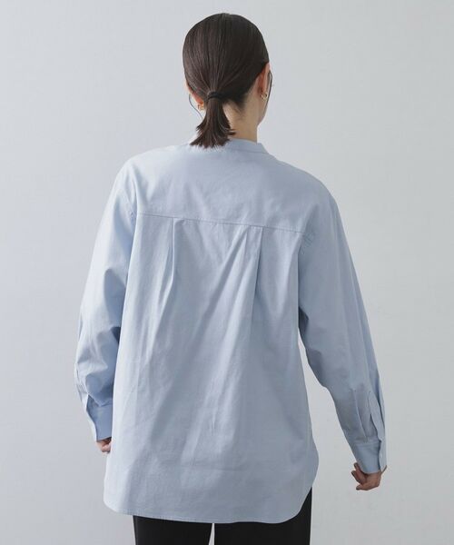 OPAQUE.CLIP / オペーク ドット クリップ シャツ・ブラウス | バンドカラーシャツ【洗濯機OK】 | 詳細15