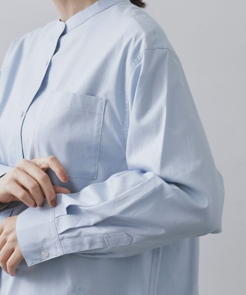 OPAQUE.CLIP / オペーク ドット クリップ シャツ・ブラウス | バンドカラーシャツ【洗濯機OK】 | 詳細17