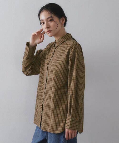 OPAQUE.CLIP / オペーク ドット クリップ シャツ・ブラウス | チェック柄レギュラーシャツ【洗濯機OK】 | 詳細10