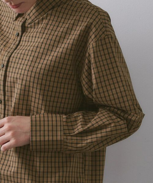 OPAQUE.CLIP / オペーク ドット クリップ シャツ・ブラウス | チェック柄レギュラーシャツ【洗濯機OK】 | 詳細13