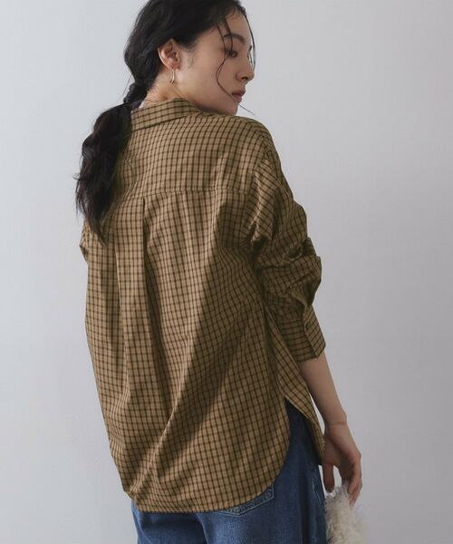 OPAQUE.CLIP / オペーク ドット クリップ シャツ・ブラウス | チェック柄レギュラーシャツ【洗濯機OK】 | 詳細5