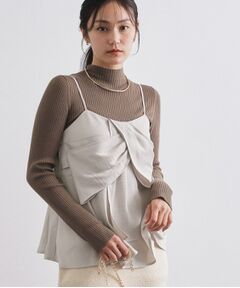 OPAQUE.CLIP / オペーク ドット クリップ シャツ・ブラウス | サテンキャミブラウス【洗濯機OK】