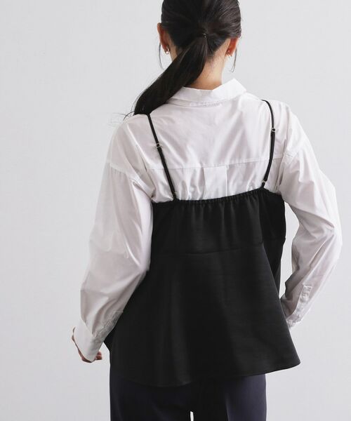 OPAQUE.CLIP / オペーク ドット クリップ シャツ・ブラウス | サテンキャミブラウス【洗濯機OK】 | 詳細1