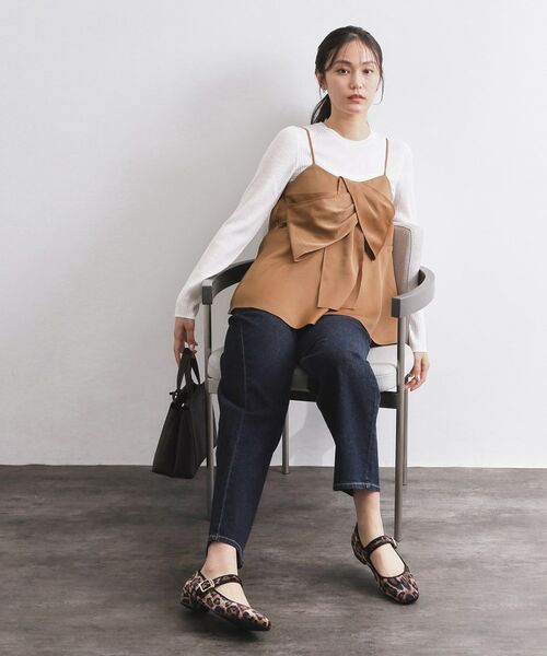 OPAQUE.CLIP / オペーク ドット クリップ シャツ・ブラウス | サテンキャミブラウス【洗濯機OK】 | 詳細11