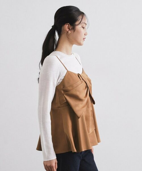 OPAQUE.CLIP / オペーク ドット クリップ シャツ・ブラウス | サテンキャミブラウス【洗濯機OK】 | 詳細14