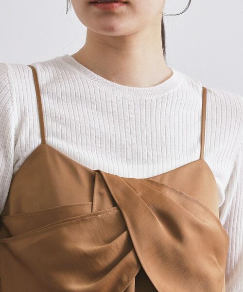 OPAQUE.CLIP / オペーク ドット クリップ シャツ・ブラウス | サテンキャミブラウス【洗濯機OK】 | 詳細16