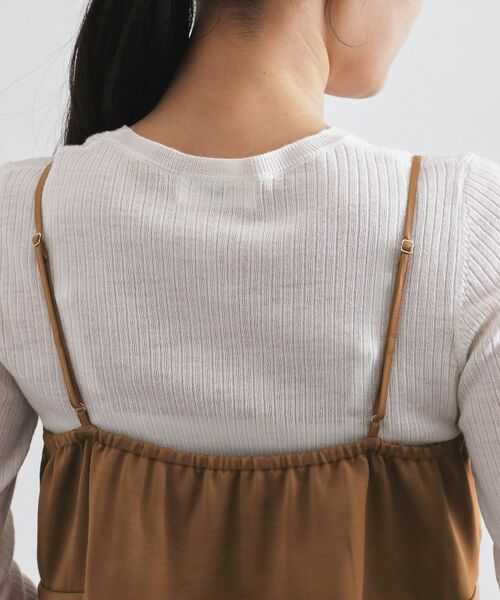 OPAQUE.CLIP / オペーク ドット クリップ シャツ・ブラウス | サテンキャミブラウス【洗濯機OK】 | 詳細17