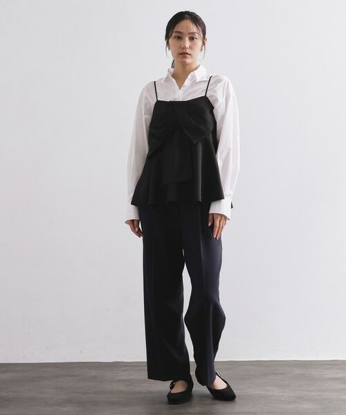 OPAQUE.CLIP / オペーク ドット クリップ シャツ・ブラウス | サテンキャミブラウス【洗濯機OK】 | 詳細2