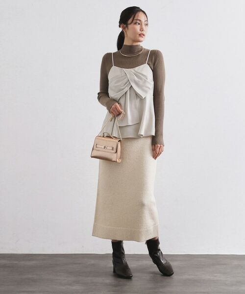 OPAQUE.CLIP / オペーク ドット クリップ シャツ・ブラウス | サテンキャミブラウス【洗濯機OK】 | 詳細6