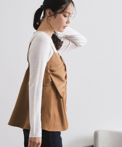 OPAQUE.CLIP / オペーク ドット クリップ シャツ・ブラウス | サテンキャミブラウス【洗濯機OK】 | 詳細9