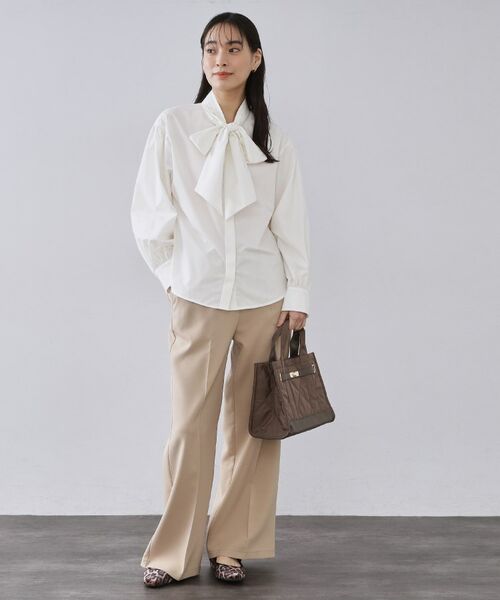 OPAQUE.CLIP / オペーク ドット クリップ シャツ・ブラウス | ボウタイブラウス【洗濯機OK】 | 詳細2