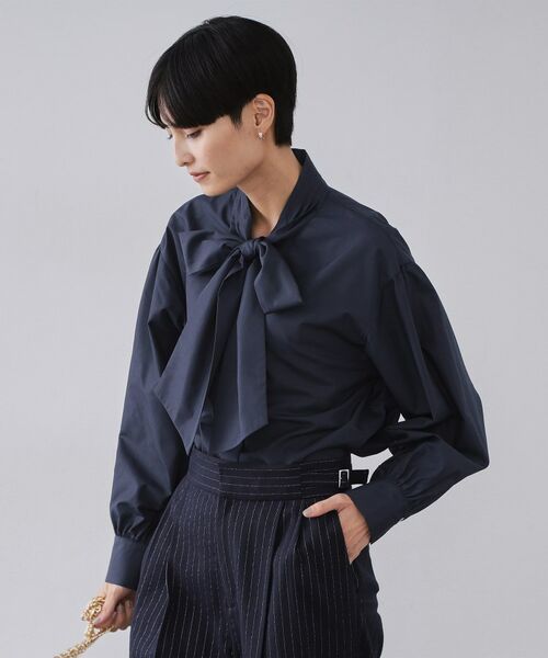 OPAQUE.CLIP / オペーク ドット クリップ シャツ・ブラウス | ボウタイブラウス【洗濯機OK】 | 詳細9