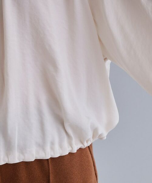 OPAQUE.CLIP / オペーク ドット クリップ シャツ・ブラウス | 【es】ヴィンテージサテン ボリュームジップブラウス【洗濯機OK】 | 詳細16