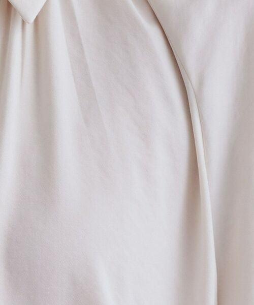 OPAQUE.CLIP / オペーク ドット クリップ シャツ・ブラウス | 【es】ヴィンテージサテン ボリュームジップブラウス【洗濯機OK】 | 詳細4