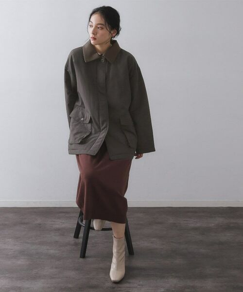 OPAQUE.CLIP / オペーク ドット クリップ ステンカラーコート | 《CLASSY掲載》ステンカラー中綿コート【洗濯機OK】 | 詳細1