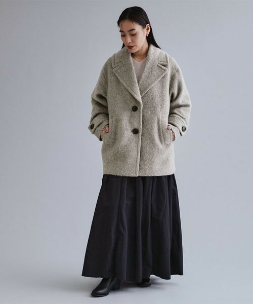 OPAQUE.CLIP / オペーク ドット クリップ その他アウター | 【es】《Mapel／マペル》シャギーミドルコート | 詳細6
