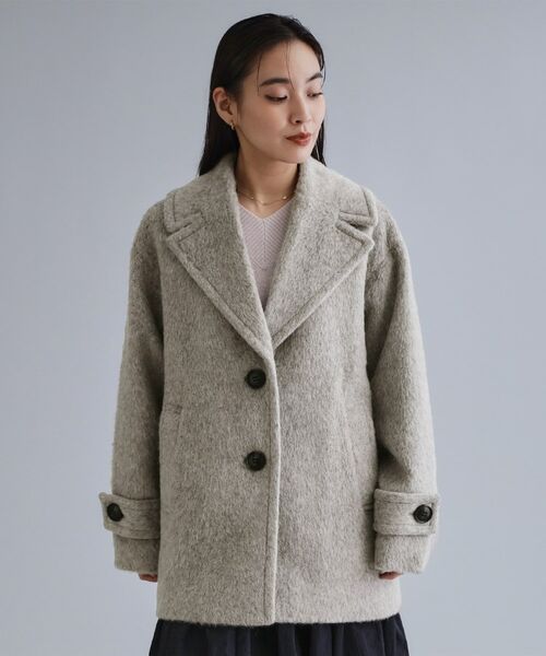 OPAQUE.CLIP / オペーク ドット クリップ その他アウター | 【es】《Mapel／マペル》シャギーミドルコート | 詳細9