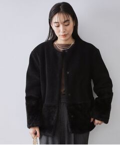 OPAQUE.CLIP / オペーク ドット クリップ その他アウター | フェイクボア切替ショートコート