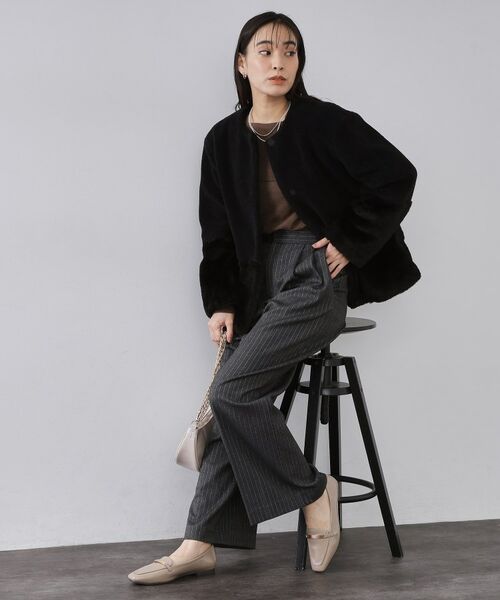 OPAQUE.CLIP / オペーク ドット クリップ その他アウター | フェイクボア切替ショートコート | 詳細2