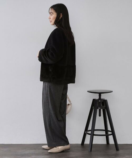 OPAQUE.CLIP / オペーク ドット クリップ その他アウター | フェイクボア切替ショートコート | 詳細3