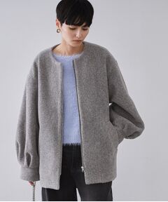 OPAQUE.CLIP / オペーク ドット クリップ その他アウター | もこもこノーカラージップミドルコート【洗える】