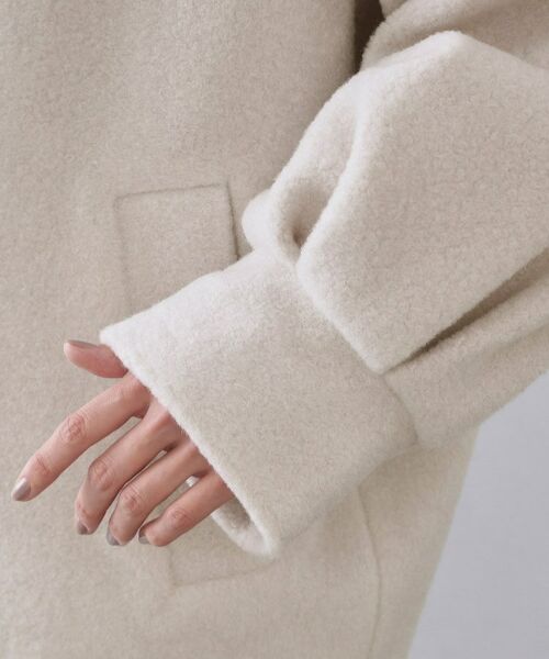 OPAQUE.CLIP / オペーク ドット クリップ その他アウター | もこもこノーカラージップミドルコート【洗える】 | 詳細14