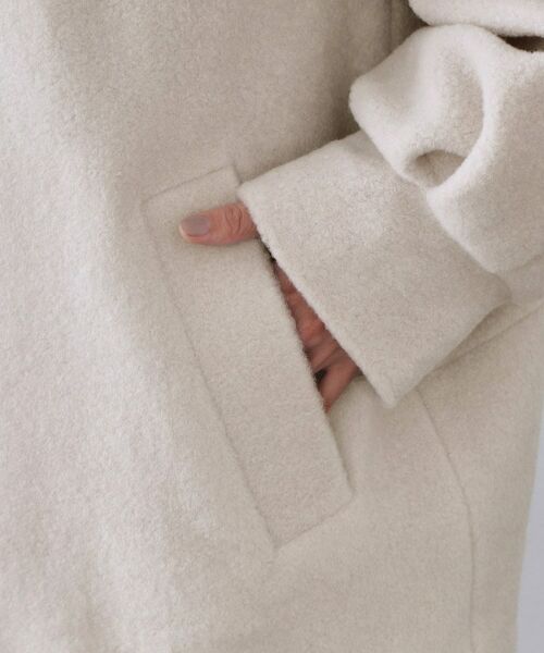 OPAQUE.CLIP / オペーク ドット クリップ その他アウター | もこもこノーカラージップミドルコート【洗える】 | 詳細15