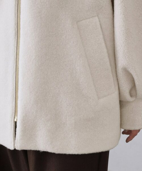 OPAQUE.CLIP / オペーク ドット クリップ その他アウター | もこもこノーカラージップミドルコート【洗える】 | 詳細16