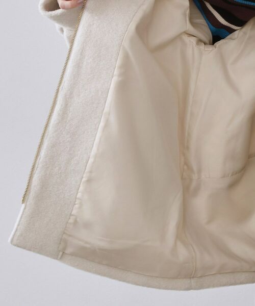 OPAQUE.CLIP / オペーク ドット クリップ その他アウター | もこもこノーカラージップミドルコート【洗える】 | 詳細17