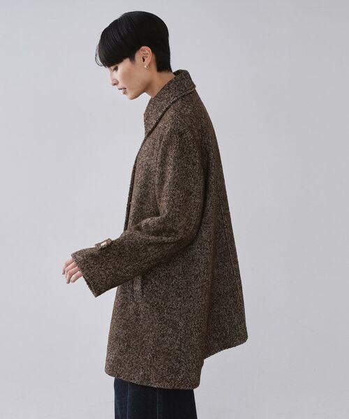 OPAQUE.CLIP / オペーク ドット クリップ ステンカラーコート | ヘリンボーンステンカラーコート | 詳細10