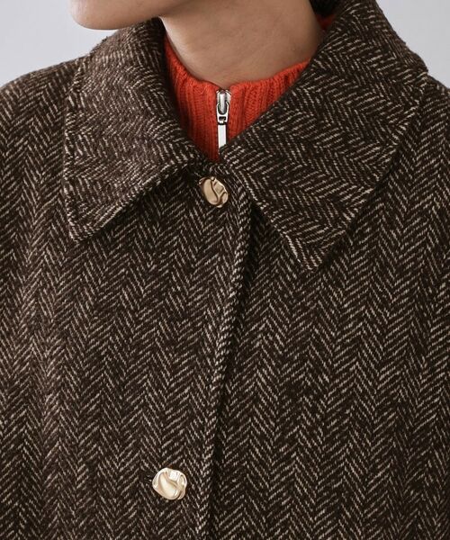 OPAQUE.CLIP / オペーク ドット クリップ ステンカラーコート | ヘリンボーンステンカラーコート | 詳細12
