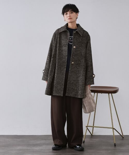 OPAQUE.CLIP / オペーク ドット クリップ ステンカラーコート | ヘリンボーンステンカラーコート | 詳細2